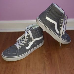 Gray hightop sk8 vans